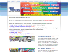 Tablet Screenshot of bideasproductions.com